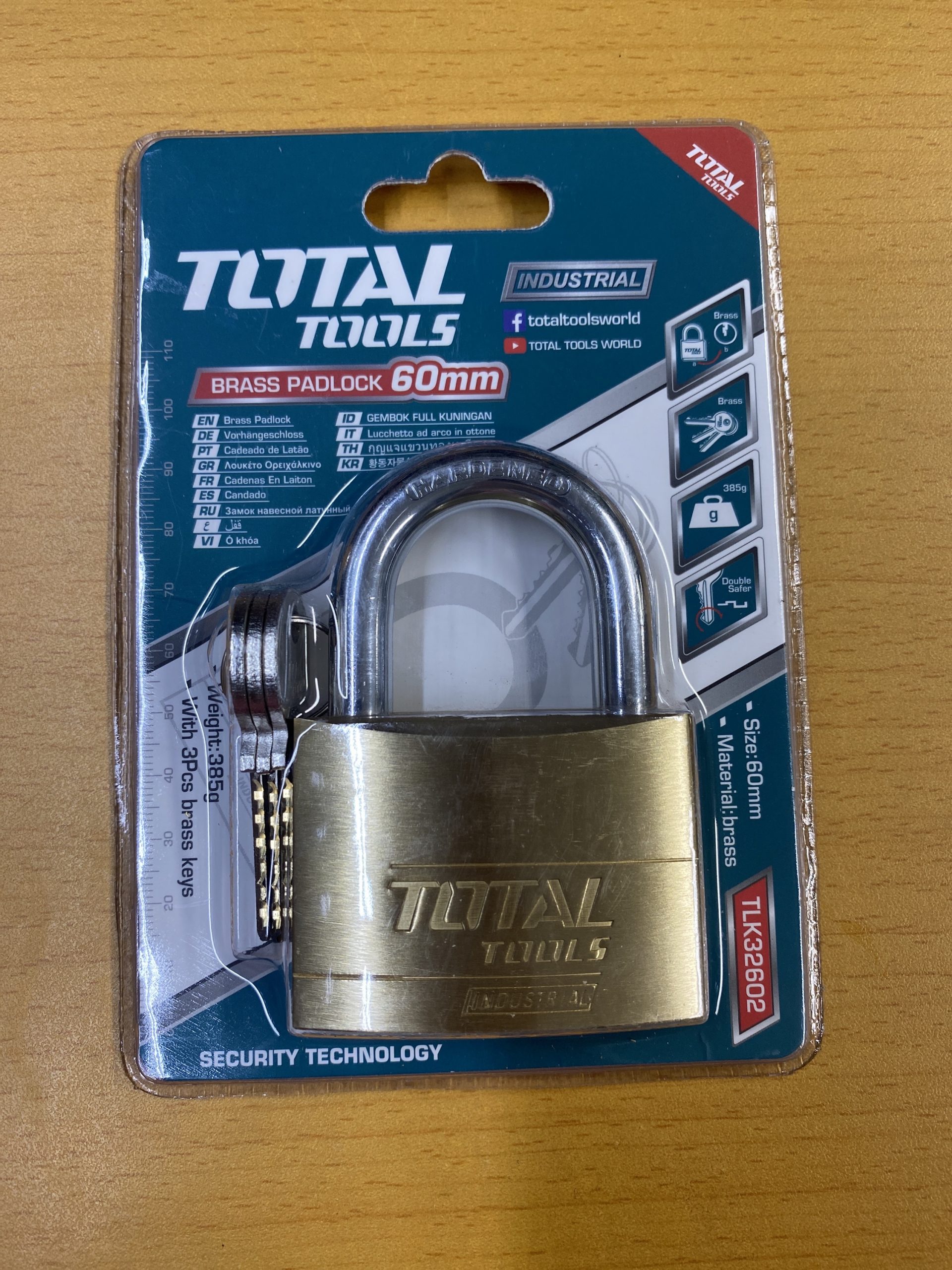 60MM Heavy Duty Brass Padlock